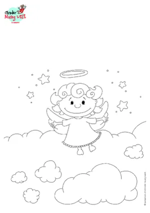 Engel über Wolken