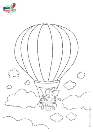 Heissluftballon mit Maus