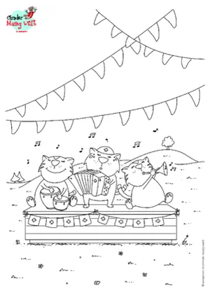 Musizierende Katzen