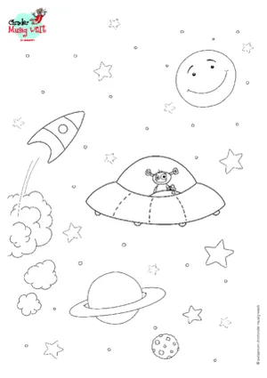 UFO im Weltraum